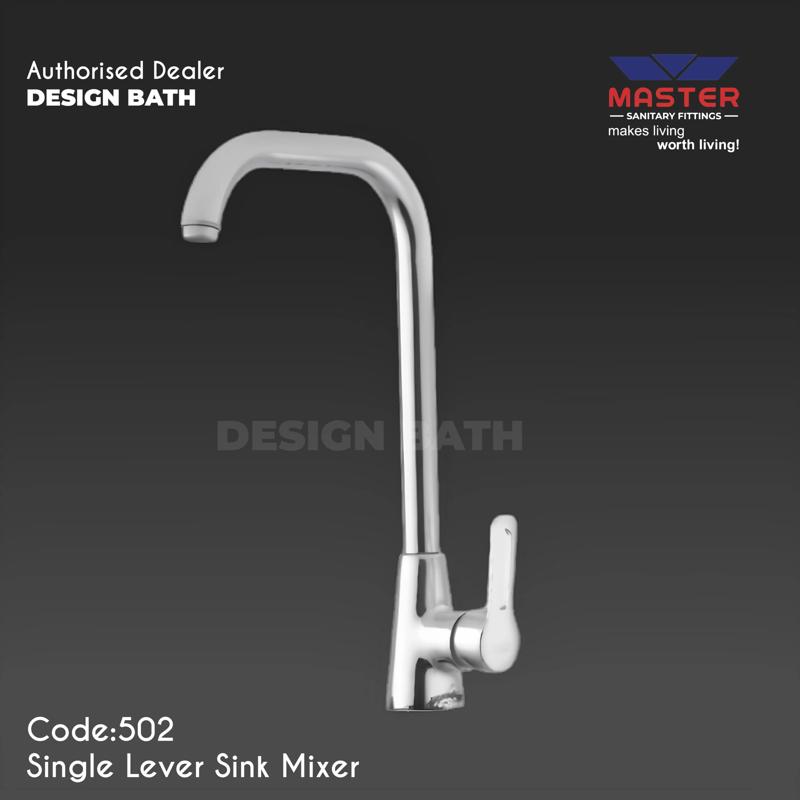 Master Single Lever Sink Mixer 502
