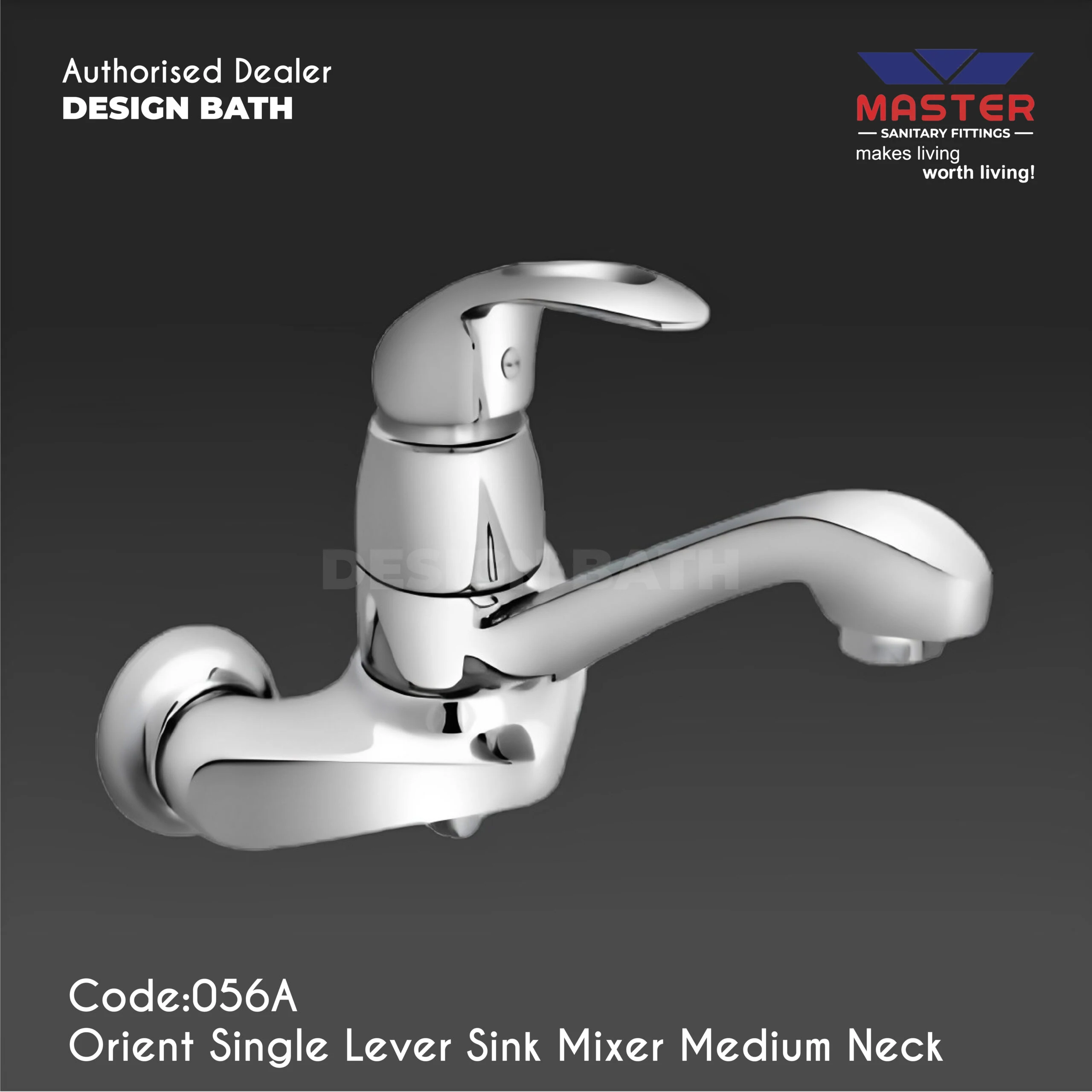 Master Orient Single Lever Sink 056A Mixer Medium Neck