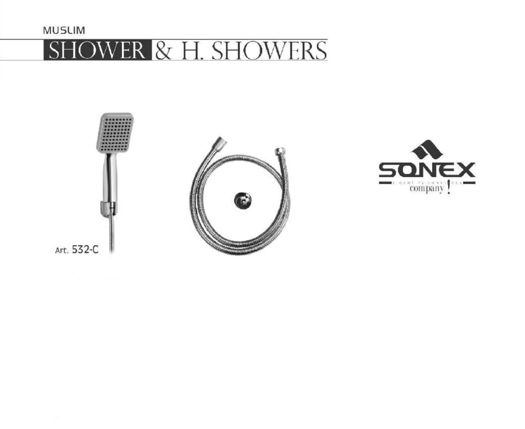 Handshower Square 532