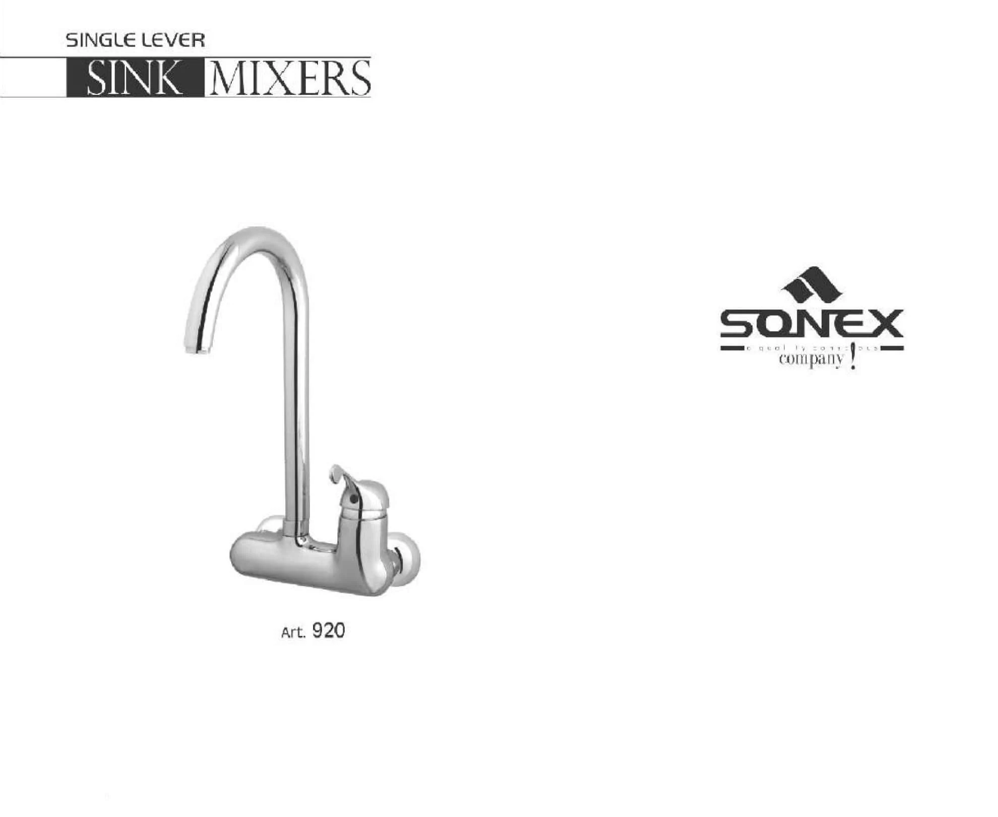 Lever Sink Mixer Liza Long Neck 920