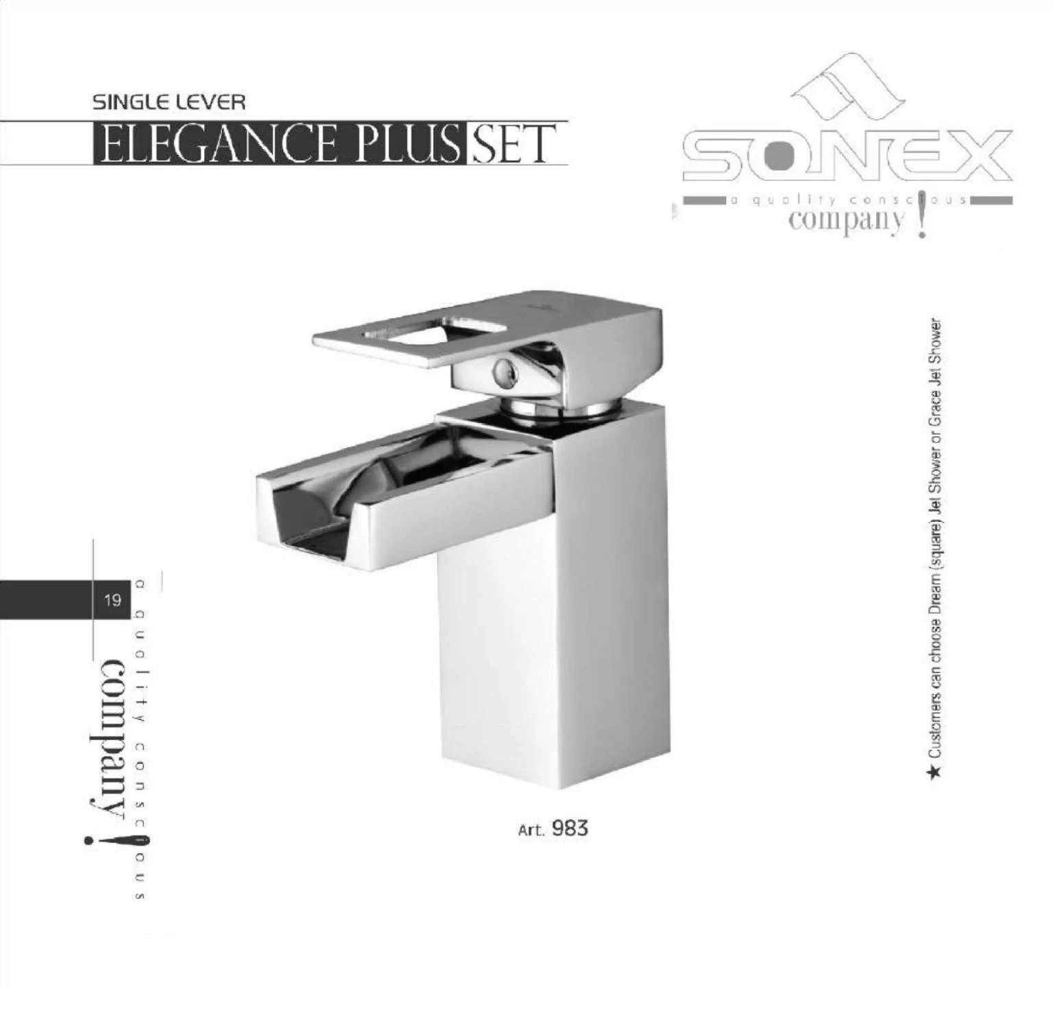 Basinmixer Lever Chrome Elegance 983-CP